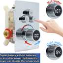 Shower System 12 Inches Rainfall Shower System Shower Head System for Bathroom 3 function shower system set Shower Faucet Rough-in Valve