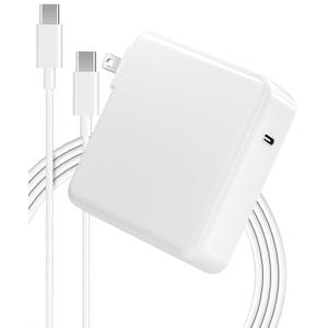 Mac Book Pro Charger - 118W USB C Fast Charger Power Adapter Compatible with MacBook Pro/MacBook Air 16 15 14 13 Inch, M1 M2 M3 M4, New iPad Pro and All USB C Device, Charge Cable 6.6ft (White)