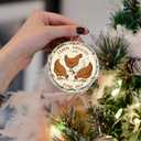 4 x Chicken Christmas Ornaments - Chicken Coop Run - Chicken Decor - Christmas Ornaments - Christmas Decorations - 3.6 in Acrylic - Funny Gag Gifts - White Elephant Gifts - Stocking Stuffers
