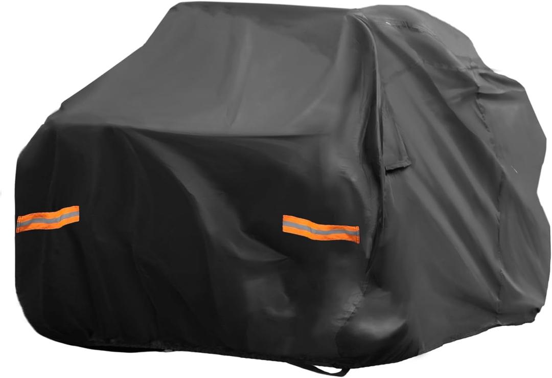 X AUTOHAUX ATV Cover for Honda TRX450R Waterproof 4 Wheelers Quad Cover for Honda TRX450R Outdoor Cover Sun Rain Storage Protection 210D-PU Oxford Cloth Black