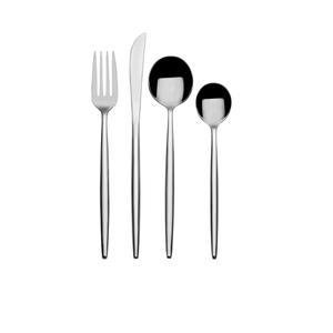 Towle Living Shea Forged Stainless Steel 16 Piece Flatware Set, Service For 4, Stainless Steel