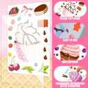 Karenhi 48 Sheets Scented Cupcake Stickers Scratch and Sniff Make a Cupcake Sheet Smelly Make Your Own Mix and Match Dessert Stickers for Kids DIY Baking Birthday Party Favors Craft Reward Supplies