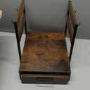 Evermagin Coffee Pod Holder, Vertuo Pod Holder Compatible with Nespresso, 28 Large or 56 Small Nespresso Capsule Organizer Drawer Station with Cup Rack, Rustic Brown