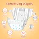 Pet Soft Dog Diapers Female - Disposable Puppy Diapers, Cat Diaper 72pcs XSmall