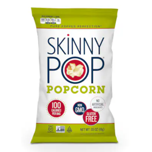 Skinnypop Popcorn 100 Calorie Original Bags .65 oz., PK30, BBD: 01312026