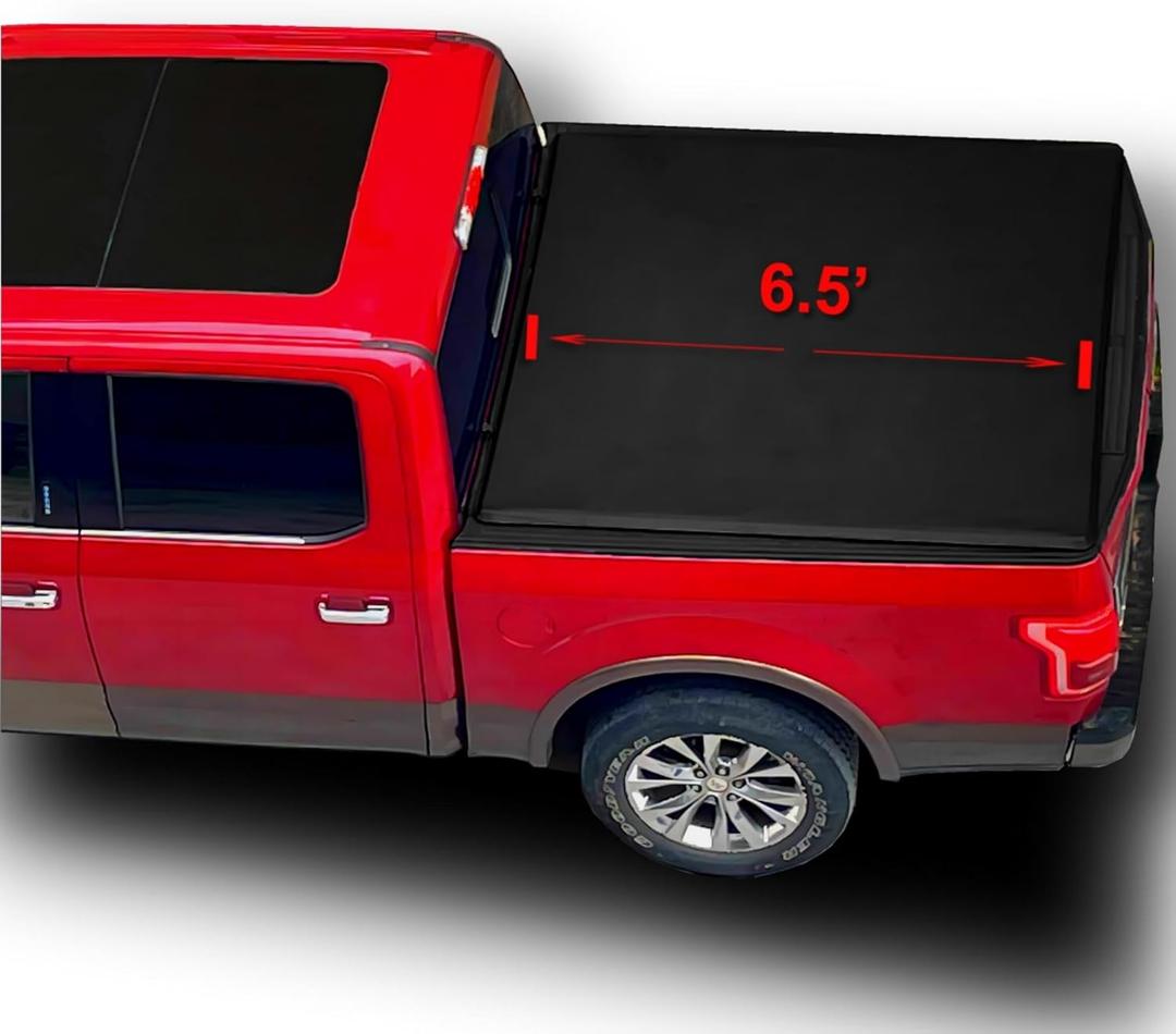 Soft Roll Up 6.5' Truck Tonneau Cover Compatible for 1987-1996 Dodge Dakota Pickup Vinyl Bed Cover| Fleetside Soft Roll Up 6.5' Truck Tonneau Cover Compatible for 1987-1996 Dodge Dakota Pickup Vinyl Bed Cover| Fleetside