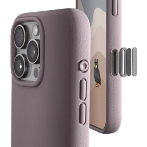 TineeOwl for iPhone 16 Pro Max Magnetic Case, Camera Control Button, Compatible with MagSafe, TPU, Minimalist, Slim/Thin, Grippy - Dune Series (Dusty Lilac, iPhone 16 Pro Max)