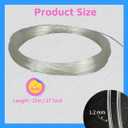Transparent Plastic Boning Roll, 0.8-1.8mm PP Corset Strips Webbing Boning, 27 Yard Lengths for Lingerie, Dresses & DIY Sewing Supplies Gift for Sewing Fans (Transparent, 1.2 mm)