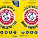 ARM & HAMMER Super Washing Soda Household Cleaner and Laundry Booster, Versatile Natural Home Cleaner, Powder Laundry Additive, 55 oz Box (Pack of 2)
