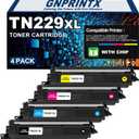 TN229XL Toner Cartridge Work with Brother MFC-L3720CDW MFC-L3780CDW HL-L3220CDW HL-L3280CDW HL-L3300CDW HL-L3295CDW HL-L8245CDW MFC-L8395CDW MFC-L3765CDW Laser Printers 4Pack, BCMY