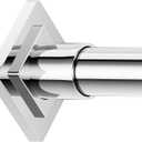 Chrome Shower Curtain Rod Spring Tension 30 to 80 Inch,1 Inch Diameter Adjustable Shower Rods for Bathroom,No Drilling