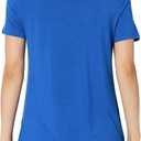 Amazon Essentials Women's Short-Sleeve Scoopneck Tunic, Pack of 2 (M)