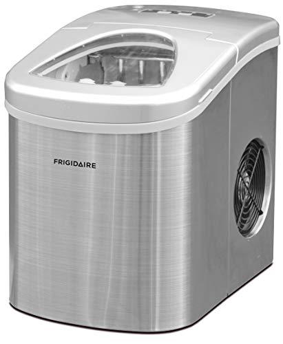 FRIGIDAIRE EFIC189-Silver Compact Ice Maker, 26 lb per Day, Silver (Packaging May Vary)