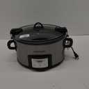 Crock-Pot 6 Quart Cook & Carry Programmable Slow Cooker with Digital Timer Stainless Steel (CPSCVC60LL-S) pack of 1