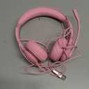 USBC/USBA Wired Headset with Noise Cancelling Microphone | OnEar Office Headphones for PC/Laptop | Mute Button & AllDay Comfort for Call Center, Video Conferencing, Remote Work,Online ClassPink