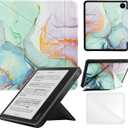Case Compatible with Kobo Sage 8 Inch e-Reader (Model: N777 N778K, 2021 Release), Includes a Screen Protector - Premium PU Leather Cover with Auto Sleep/Wake