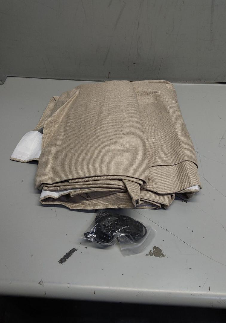 Blackout Curtain, Beige, Size: 50*95in, 2 Pcs