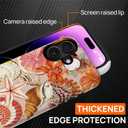 Case for iPhone 16 Plus,[Compatible with MagSafe]Retro Watercolor Shells Design Phone case,Hybrid Double-Layer Protection,Shockproof Fingerprint Resistant