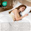 Love's cabin Satin King Sheet Sets - 4 Piece White Silky Sheets King Size Bed Set with Deep Pocket, Luxury Silk Feel King Size Satin Sheet Set (1 Flat Sheet,1 Fitted Sheet,2 Pillow Cases)