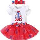Aalizzwell Newborn Infant Baby Girls Holiday Skirt Outfit Size 60