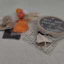 23 Pcs Halloween Pregnancy Announcement Set Fall Baby Announcement Idea Pregnancy Reveal Newborn Bodysuit Felt Bootie Wood Blocks Prop Bead Pumpkin Bat Letter Board Kit for Party