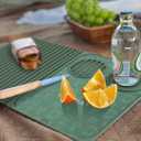 Bar Mat, Bar Accessories, Multifunctional Folding Cocktail Mat with Cutting Board, 18" X 12"(Green) Drying Mats,Bar Mat for Countertops,Bar Decorations for Home, Outdoor Bar Accessories,Travel