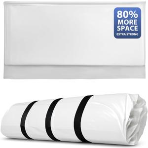 Memory Foam Mattress Vacuum Bag, Heavy-Duty Mattress Storage Bag for Moving and Transport, Mattress Compression Bag with Straps & Dual-Zip Seal (Twin/Twin XL)