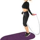 Non-Slip Jump Rope Mat Shock Absorption Rope Skipping Mat for Adults & Children Home Indoor Workout Exercise Mat