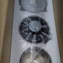 52 Inch Ceiling Fan with Lights, High CFM 3 Blades Sliver Ceiling Fan with Remote Control, Quiet DC Motor Fan for Indoor Outdoor (Silver)