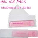 4 x Reusable Perineal Ice Packs for Postpartum & Hemorrhoid Pain Relief, Hot & Cold Pack for Women After Pregnancy. 2 Ice Pack and 3 Non-Woven Cover, Pink