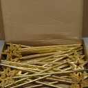 Meanplan 36 Pcs 13 Inch Fairy Wands Princess Magic Star Wands Fairy Angel Witch Sticks Fairy Costume Accessories for Women Girls Kids Halloween Costume Cosplay Party Prop(Gold)