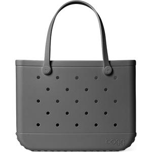 BOGG BAG - Tote for Beach, Pool, Boat, Sports - All Purpose EVA - Tonal Buttons (Foog)