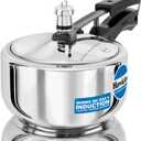 Hawkins B25 Pressure cooker, 2 Litre, Silver (2.1 Quarts)