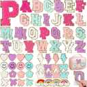 84 Pcs Chenille Letter Patches Self Adhesive for Backpacks,Geegomix Chenille Patches Iron on Letters for Clothing,Embroidered Patches Sticker Letters for Bags Hats Varsity