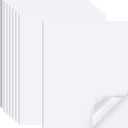 Printable Sticker Paper for Inkjet Printer, 40 Sheets 8.5"x11'' Matte Sticker Printer Paper Full Sheet Labels for Laser/Inkjet Printers, Letter Size