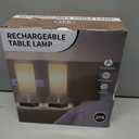 Cordless Table Lamp, Battery Operated Lamp Touch Dimmable,Rechargeable Lamp for NightStand, Battery Powered Wireless Table Lamp for Decor, Living Room, Dorm-2Pack (12 Inch, Beige)