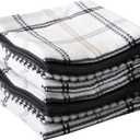 T-Fal Premium Waffle Dish Cloths: Highly Absorbent, Super Soft Long Lasting - 100% Cotton, 12"x13" Towel for Cleaning & Drying, (8-Pack), Neutral