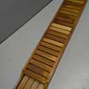VaeFae Non-Expandable Teak Bathtub Tray, 33.8" x 6" x 1.8"