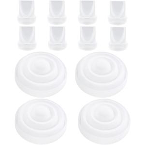 12 Pcs Breast Pump Replacement Parts for Mom Cozy M5, 8 Duckbill Valves and 4 Silicone Diaphragms, Breastfeeding Essentials Kit Compatible with Momcozy M5 Breast Pump Accessories