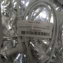 2-Pack - Extra Short Power Cords Compatible with Sonos Era 100 and Era 300 Speakers (White - 19.5 Inches)