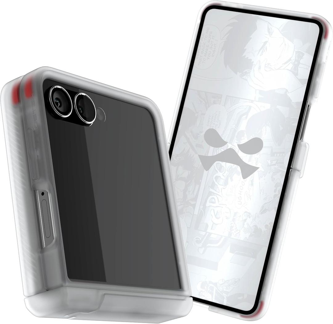 Ghostek Covert Clear Galaxy Z Flip 7 Case with Built-in Kickstand, MagSafe and Full Hinge Protection Designed for 2025 Samsung Galaxy Flip7 (6.9") (Clear)