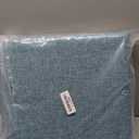 2 Pack Chair Cushion Memory Foam Pads, Square Non-Slip Thick Dining Chair Cushions with Ties and Removable Cover for Home Office Restaurant Chair Pads Blue 15 x 14 Inch