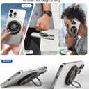 ULiXWH Upgraded for Magsafe Phone Grip Holder with 360 Rotation Design, Super Magnetic Cell Phone Grip Stand Ring Finger Kitcstand, Magsafe Accessories for iPhone 16 Pro Max 15 14 13