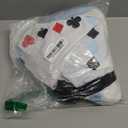 Princess Costume for Girls Halloween Dress with Headband and Stockings (150(7-8T), Blue)