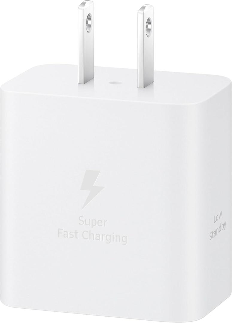Samsung 45W Wall Charger Power Adapter, Cable Not Included, Super Fast Charging for Galaxy Phones, Tablets and USB Type C Devices, Low Standby Power Consumption, EP-T4511NWEGUS, White