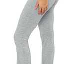 Sumleno Women Y2k Skinny Pants Flare Leggings Low Rise Fold Over Waist Bootcut Stretchy Yoga Sweatpants Lounge Streetwear (Gray, S)