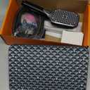 XXL 12.2" Rain Shower Head with Handheld Spray Combo, High Pressure Rainfall Shower Head, Height Adjustable Dual Shower Head, Luxury Waterfall Showerhead Bathroom (Black-Diamond)