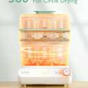 Momcozy 3 Layers Large Bottle Sterilizer and Dryer, Fast Sterilize and Dry, Universal Bottle Sterilizer for All Bottles & Breast Pump Accessories, Touch Screen & Auto-Off Bottle Sanitizer