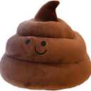 Lovely Plush Simulation Poop, Spoof Gifts, 3D Funny Decoration Pillow (10in, Brown)