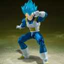 TAMASHII NATIONS - Dragon Ball Super - SSGSS Vegeta -Unwavering Saiyan Pride- S.H.Figuarts Action Figure | Dragonball Super 6 Inch Action Figure S.H. Figuarts - Super Saiyan Blue Vegeta Unwavering Pride